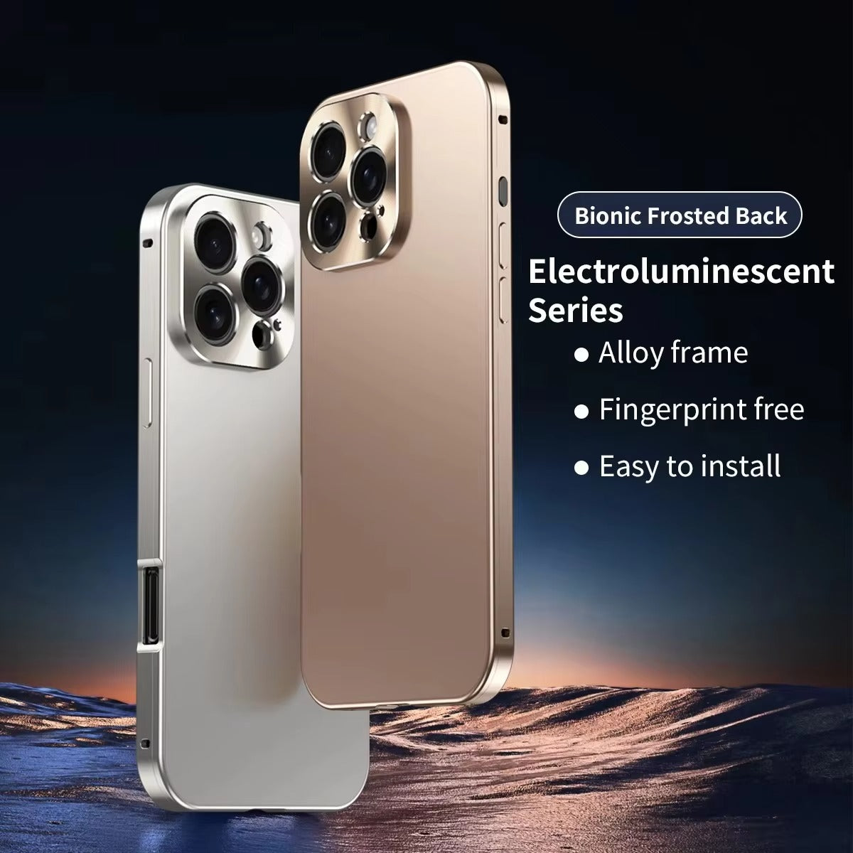 Luxury iPhone Case MagSafe Compatible Shockproof Camera Lens Protection — Matte Titanium Alloy Frame, Magnetic Slim Cover, Anti-Fingerprint, Drop Resistant