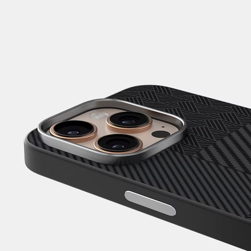 Luxury iPhone Case — 3D Embossed Invisible Magnetic Cover with Skin-Feel Frosted Back, Shockproof Dual-Layer Protection & Ultra-Slim Matte Full-Coverage Design