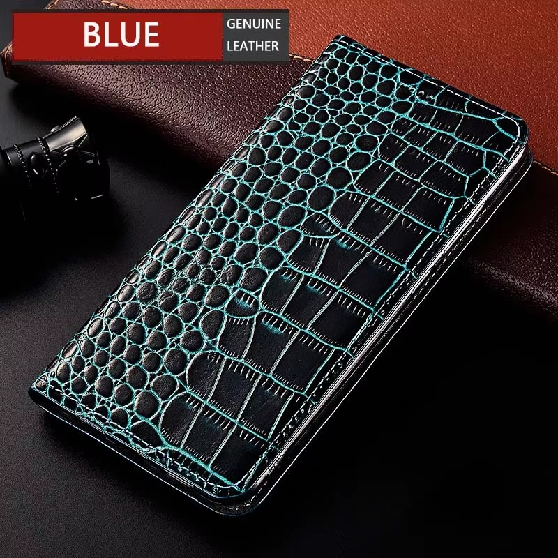Luxury iPhone Case — Business Flip Wallet Genuine Leather Cover with Kickstand, Magnetic Full-Protection Design & Anti-Scratch Non-Slip Finish