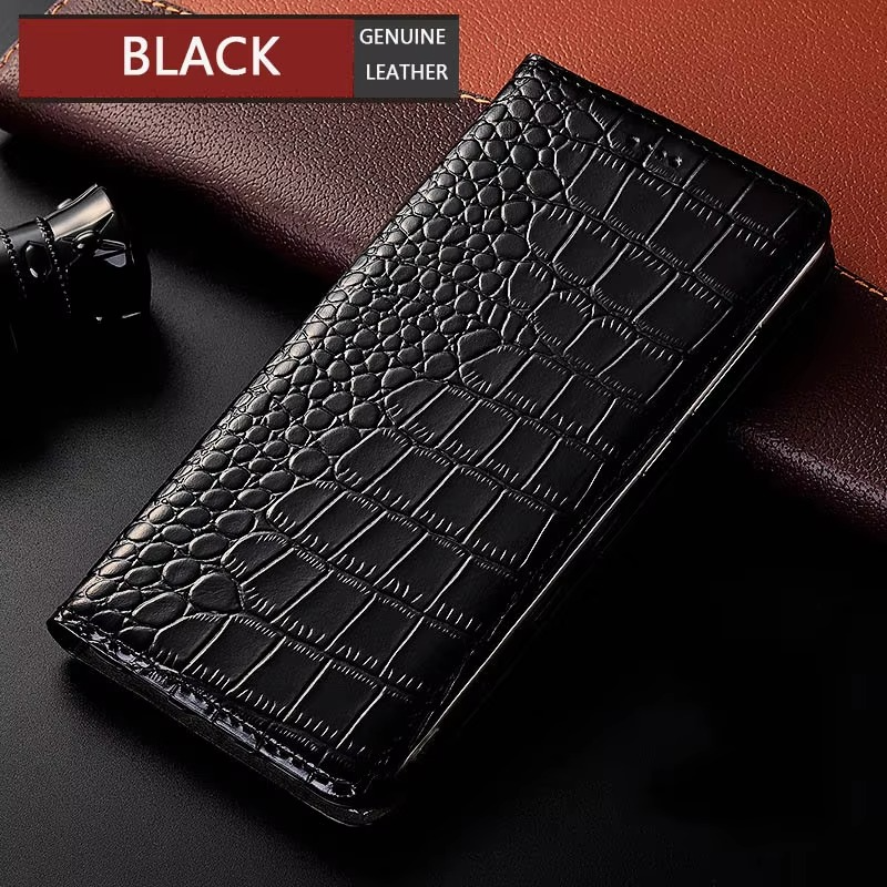 Luxury iPhone Case — Business Flip Wallet Genuine Leather Cover with Kickstand, Magnetic Full-Protection Design & Anti-Scratch Non-Slip Finish