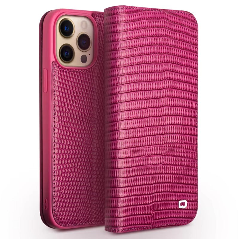 Luxury iPhone Case — Honxury Genuine Leather Flip Cover with Card Slot, Ultra-Slim Protective Design for iPhone 15 Pro Max and Mini