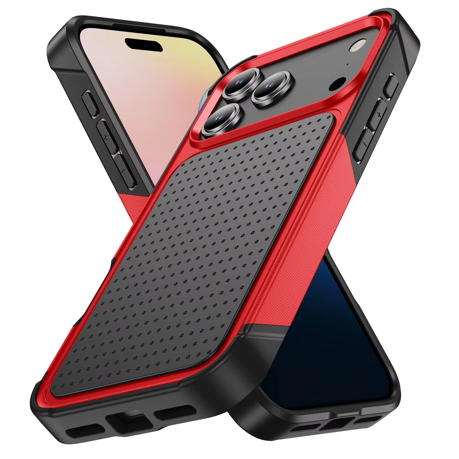 Luxury iPhone Case — Hybrid Armor Shockproof, Magnetic, Rugged, Non-Slip Protective Wallet Cover with Stand