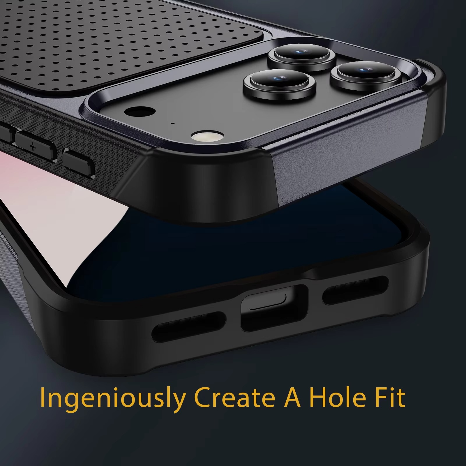Luxury iPhone Case — Hybrid Armor Shockproof, Magnetic, Rugged, Non-Slip Protective Wallet Cover with Stand