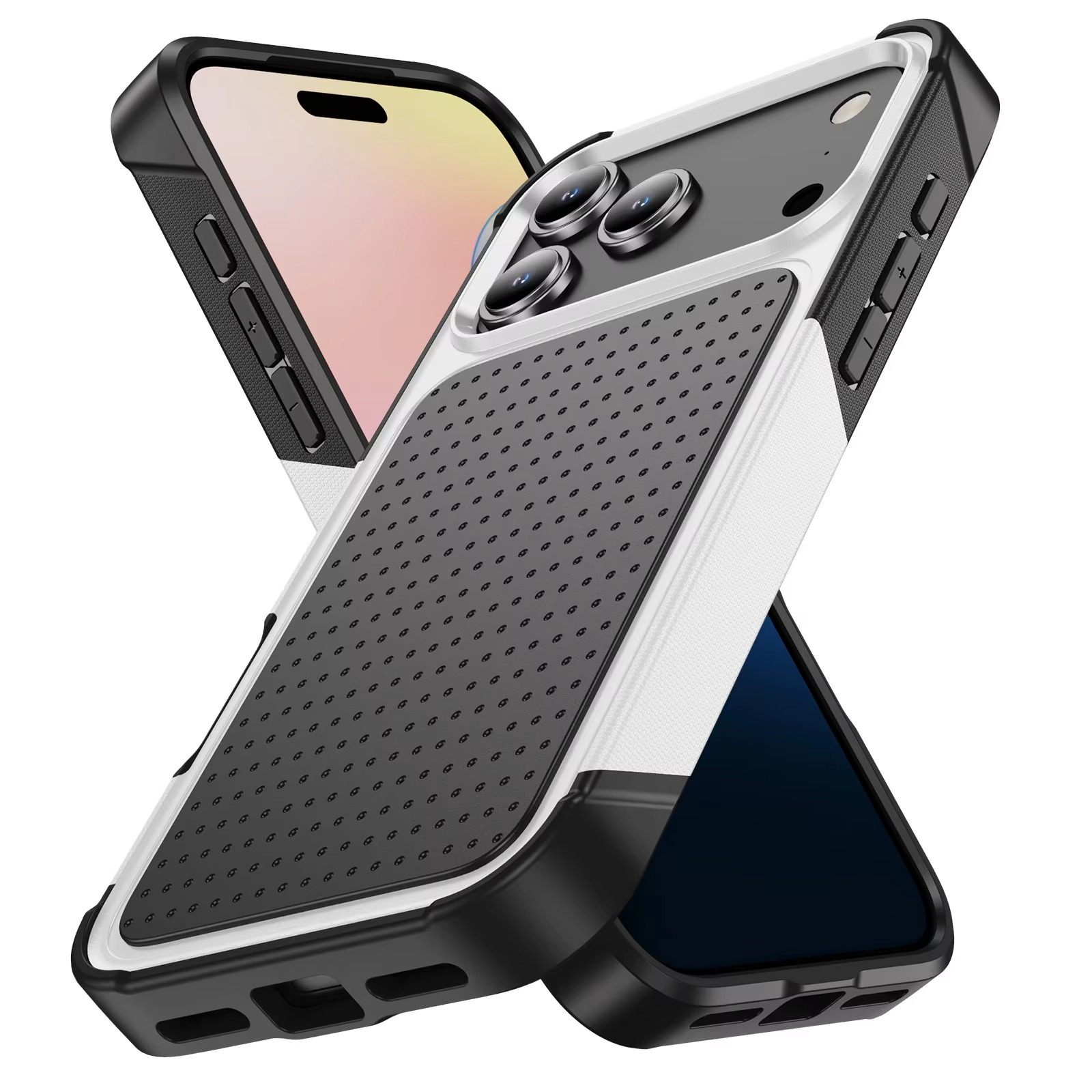Luxury iPhone Case — Hybrid Armor Shockproof, Magnetic, Rugged, Non-Slip Protective Wallet Cover with Stand