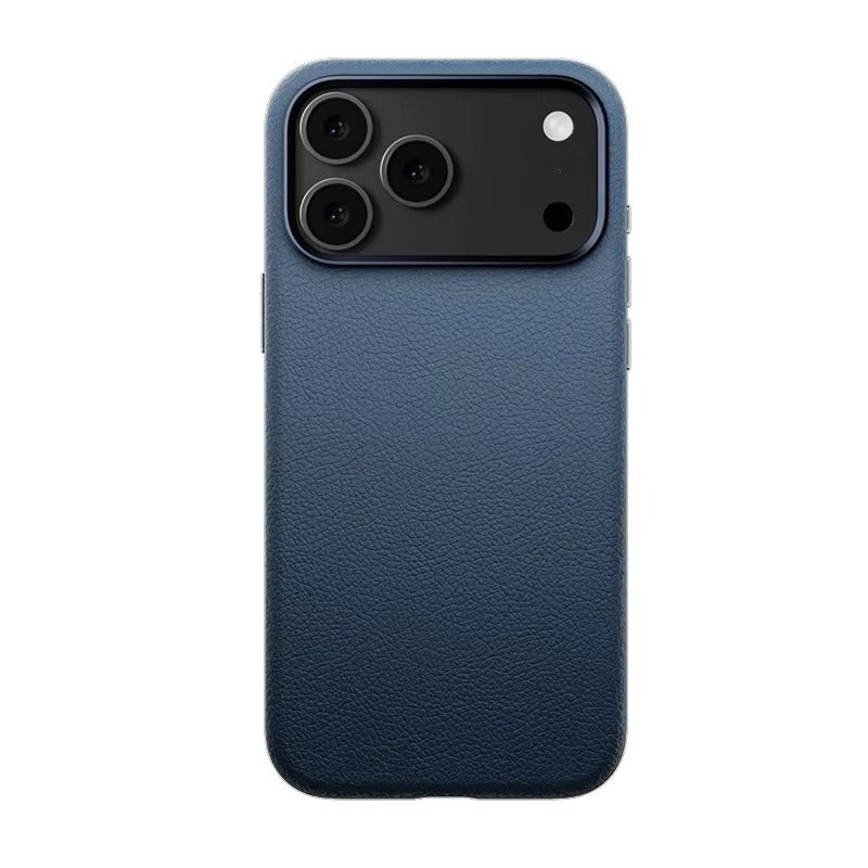 Luxury iPhone Case — Leather Magnetic Cover with MagSafe Charging, Camera Button Access and Full-Protection Artificial Leather Design