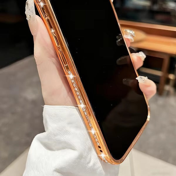 Luxury iPhone Case — MagSafe Diamond Mirror Glitter Cover with Transparent Soft Protection, Anti-Fingerprint Anti-Scratch Design and Non-Slip Finish