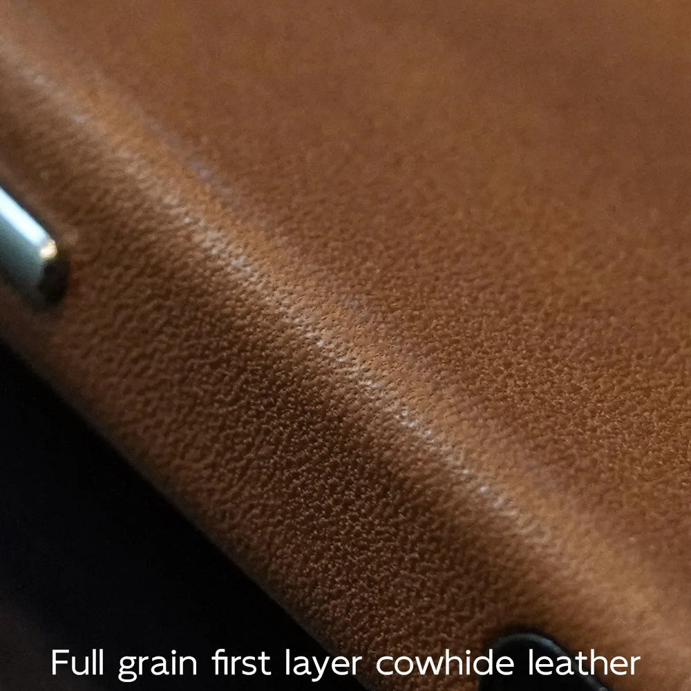 Luxury iPhone Case — MagSafe Genuine Cowhide Leather Cover with Retro Full-Body Design and Anti-Fingerprint Magnetic Protection
