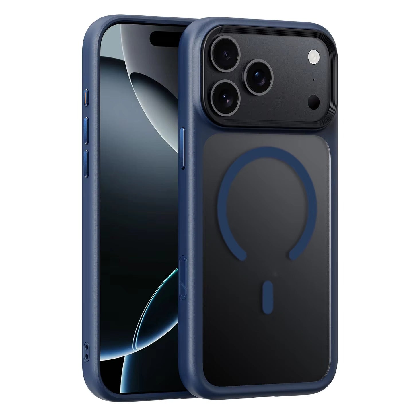 Luxury iPhone Case — MagSafe Magnetic TPU+PC Shockproof Cover with Camera Button and Anti-Fingerprint Matte Finish