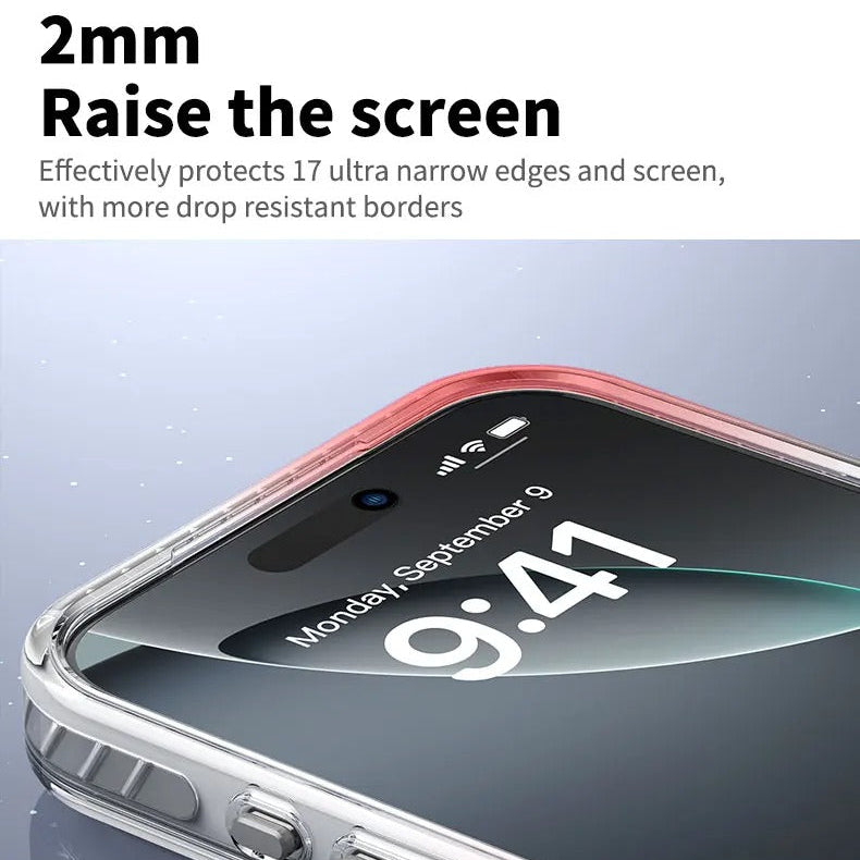 Luxury iPhone Case — MagSafe Transparent Acrylic + TPU Hybrid Armor Cover with Shockproof Protection, Anti-Fingerprint Anti-Scratch Design and Non-Slip Dustproof Finish