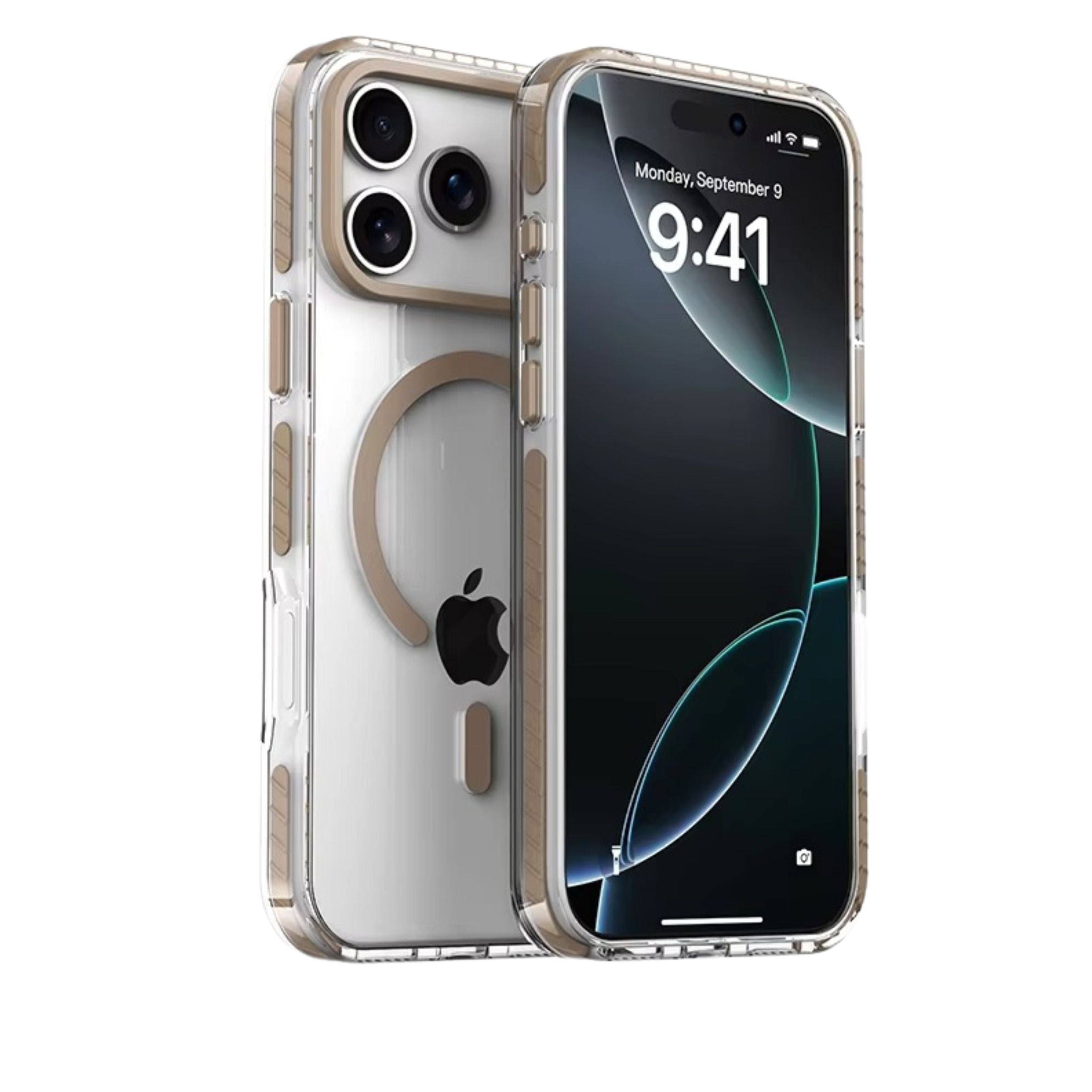 Luxury iPhone Case — MagSafe Transparent Acrylic + TPU Hybrid Armor Cover with Shockproof Protection, Anti-Fingerprint Anti-Scratch Design and Non-Slip Dustproof Finish