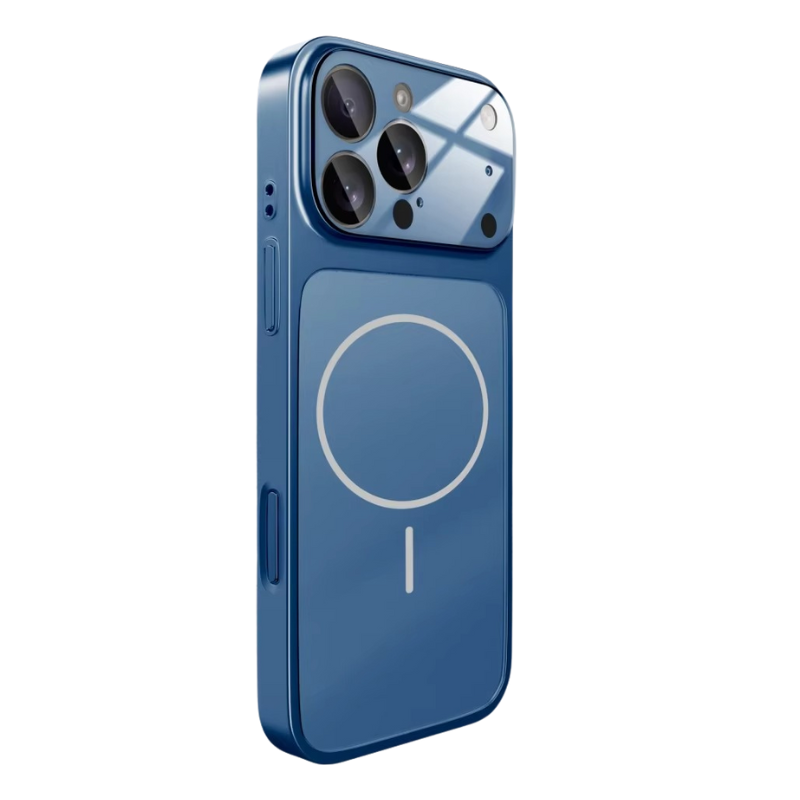 Luxury iPhone Case — Magnetic, Shockproof Nano-Glass Matte Cover with Anti-Fingerprint Armor Design and MagSafe Wireless Charging Support