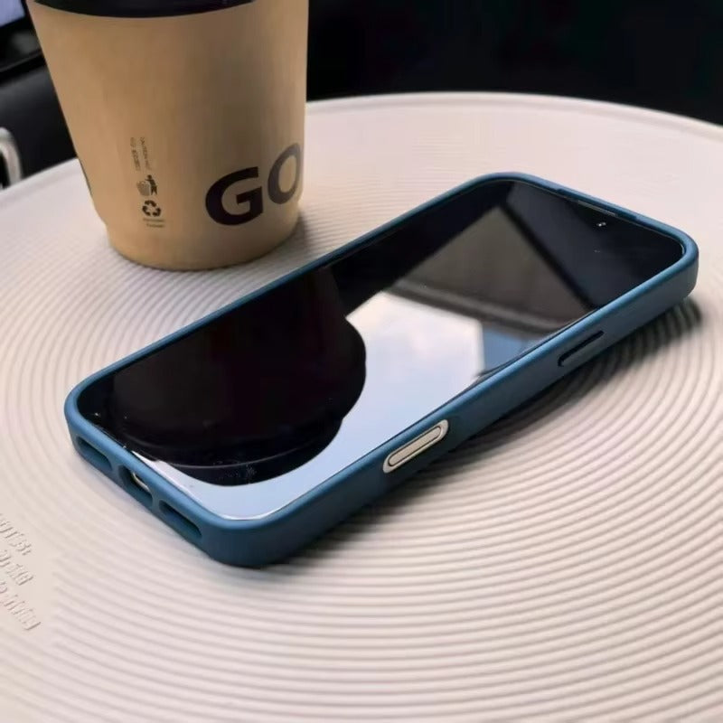 Luxury iPhone Case — Matte Translucent Magnetic Cover with Clear Lens Protection and MagSafe Wireless-Charging Safe Design