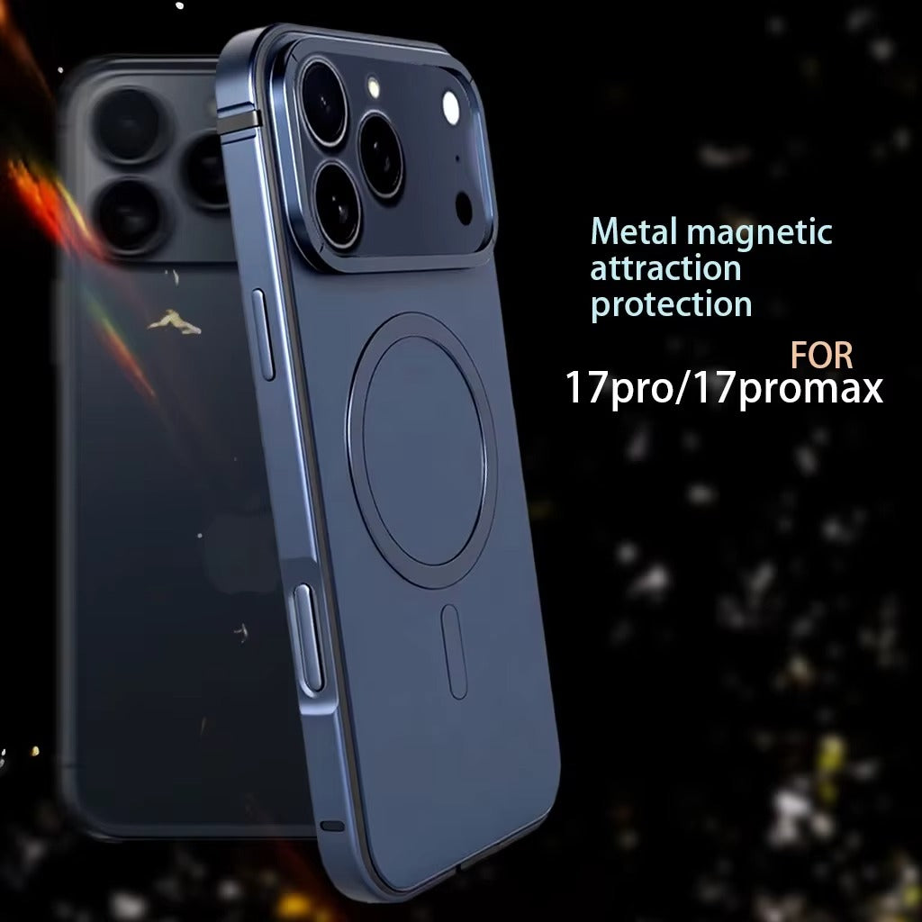 Luxury iPhone Case — Original MagSafe Magnetic Aluminum Alloy Metal Frame Anti-Drop Protective Cover