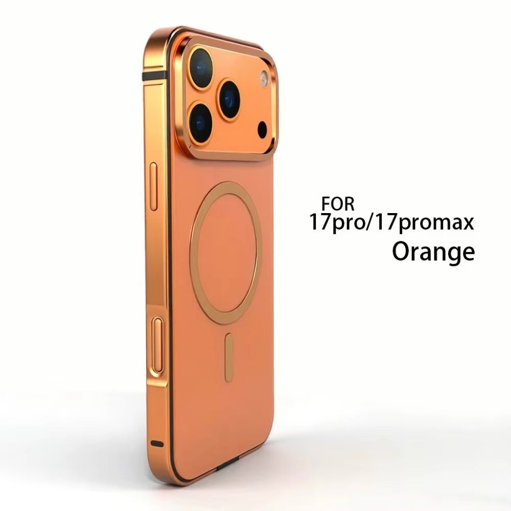 Luxury iPhone Case — Original MagSafe Magnetic Aluminum Alloy Metal Frame Anti-Drop Protective Cover