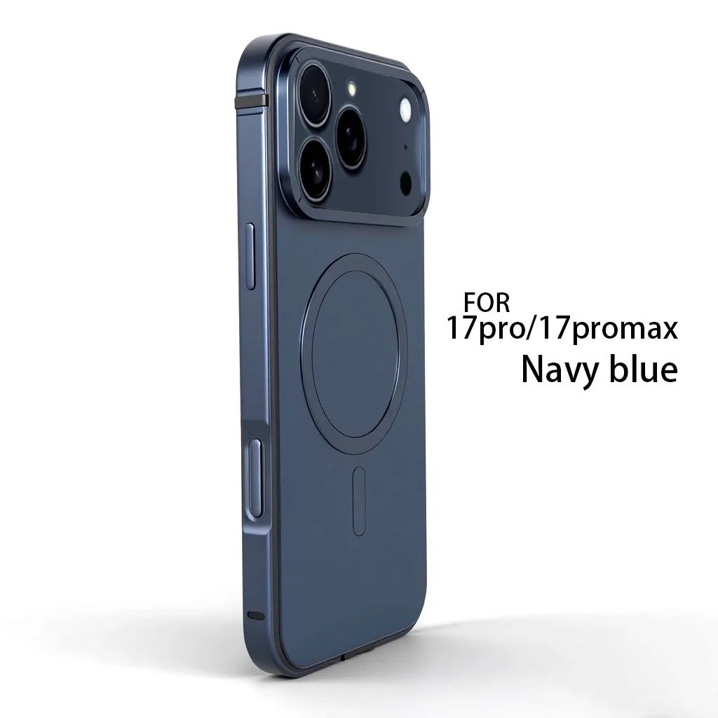 Luxury iPhone Case — Original MagSafe Magnetic Aluminum Alloy Metal Frame Anti-Drop Protective Cover