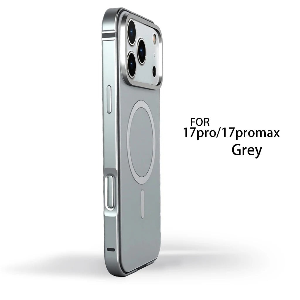 Luxury iPhone Case — Original MagSafe Magnetic Aluminum Alloy Metal Frame Anti-Drop Protective Cover