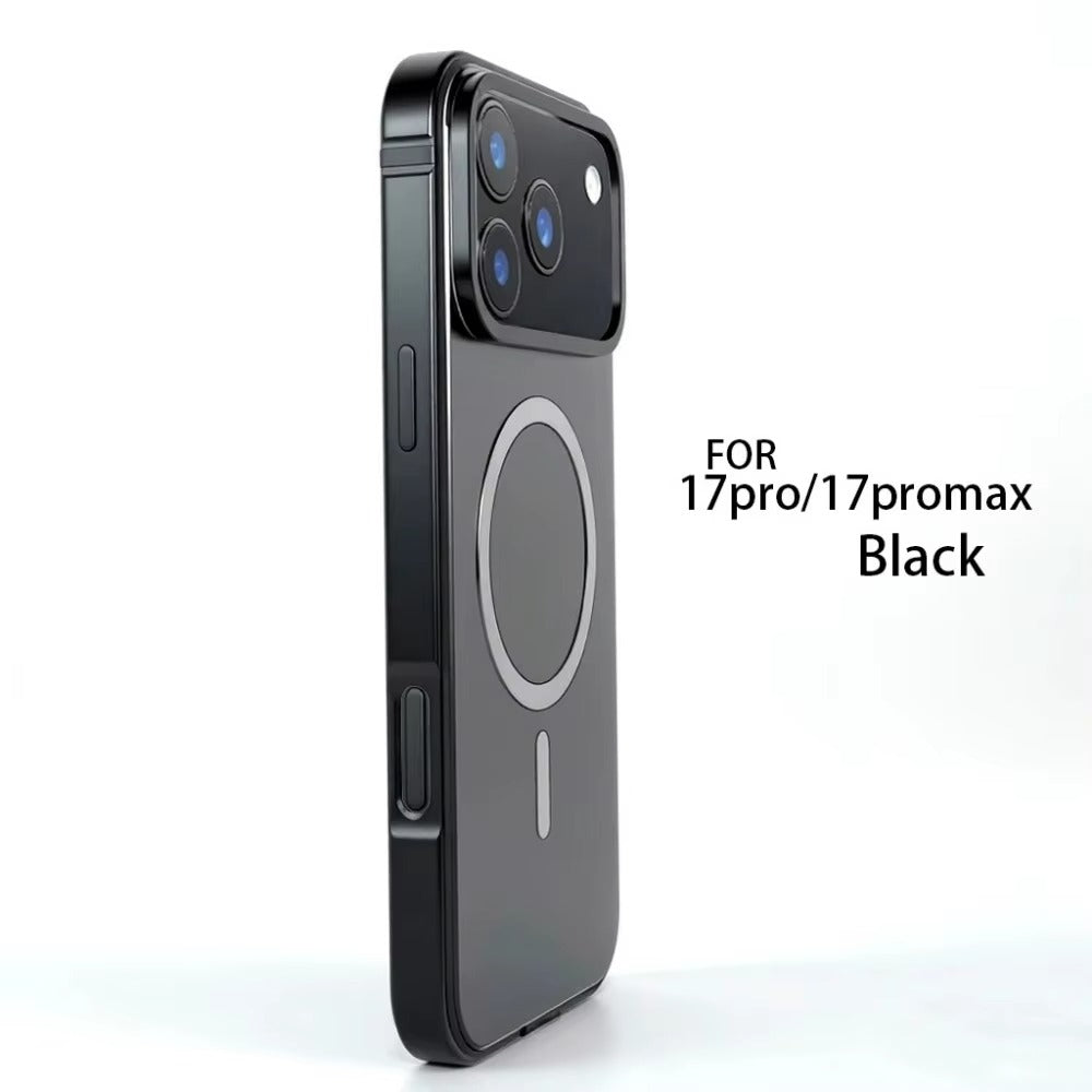 Luxury iPhone Case — Original MagSafe Magnetic Aluminum Alloy Metal Frame Anti-Drop Protective Cover