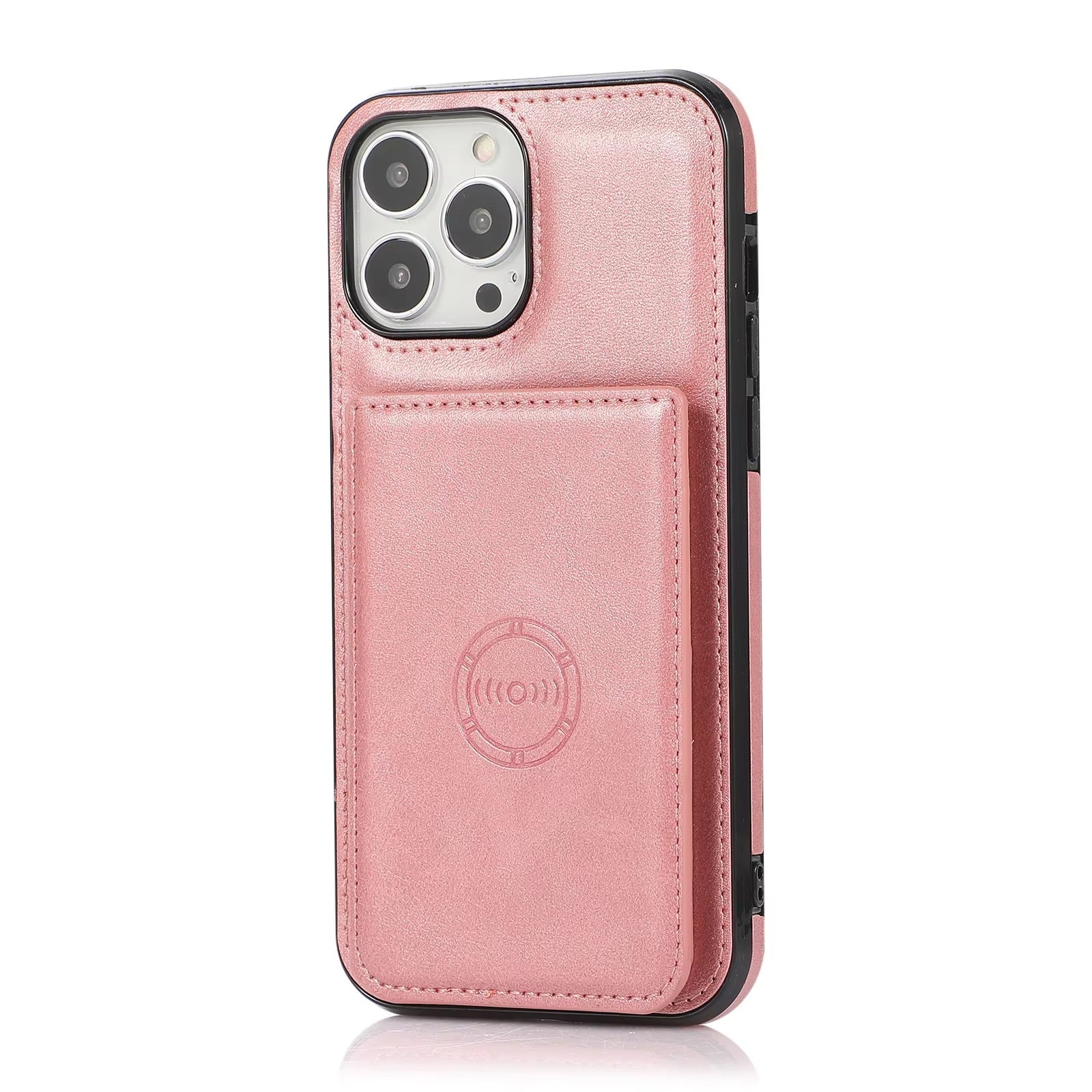 Luxury iPhone Case — PU Leather Flip Wallet with Card Holder, Shockproof Magnetic Car-Mount Ready Design, Full Access Protective Cover