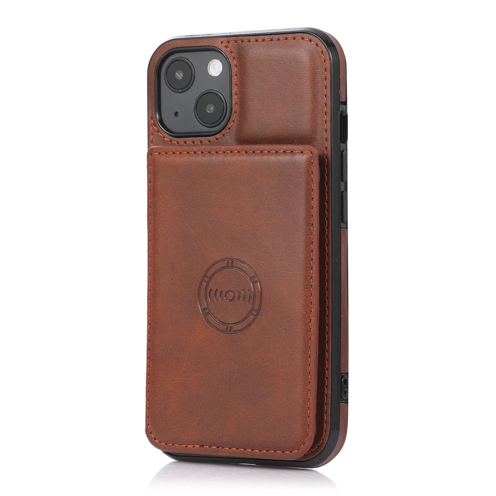Luxury iPhone Case — PU Leather Flip Wallet with Card Holder, Shockproof Magnetic Car-Mount Ready Design, Full Access Protective Cover