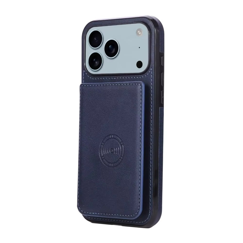 Luxury iPhone Case — PU Leather Flip Wallet with Card Holder, Shockproof Magnetic Car-Mount Ready Design, Full Access Protective Cover