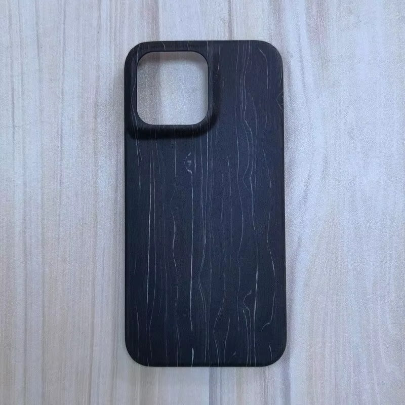 Luxury iPhone Case — Premium Walnut, Cherry, Rosewood or Bamboo Wooden Back Cover with Dustproof Half-Wrapped Protection and Natural Craftsmanship