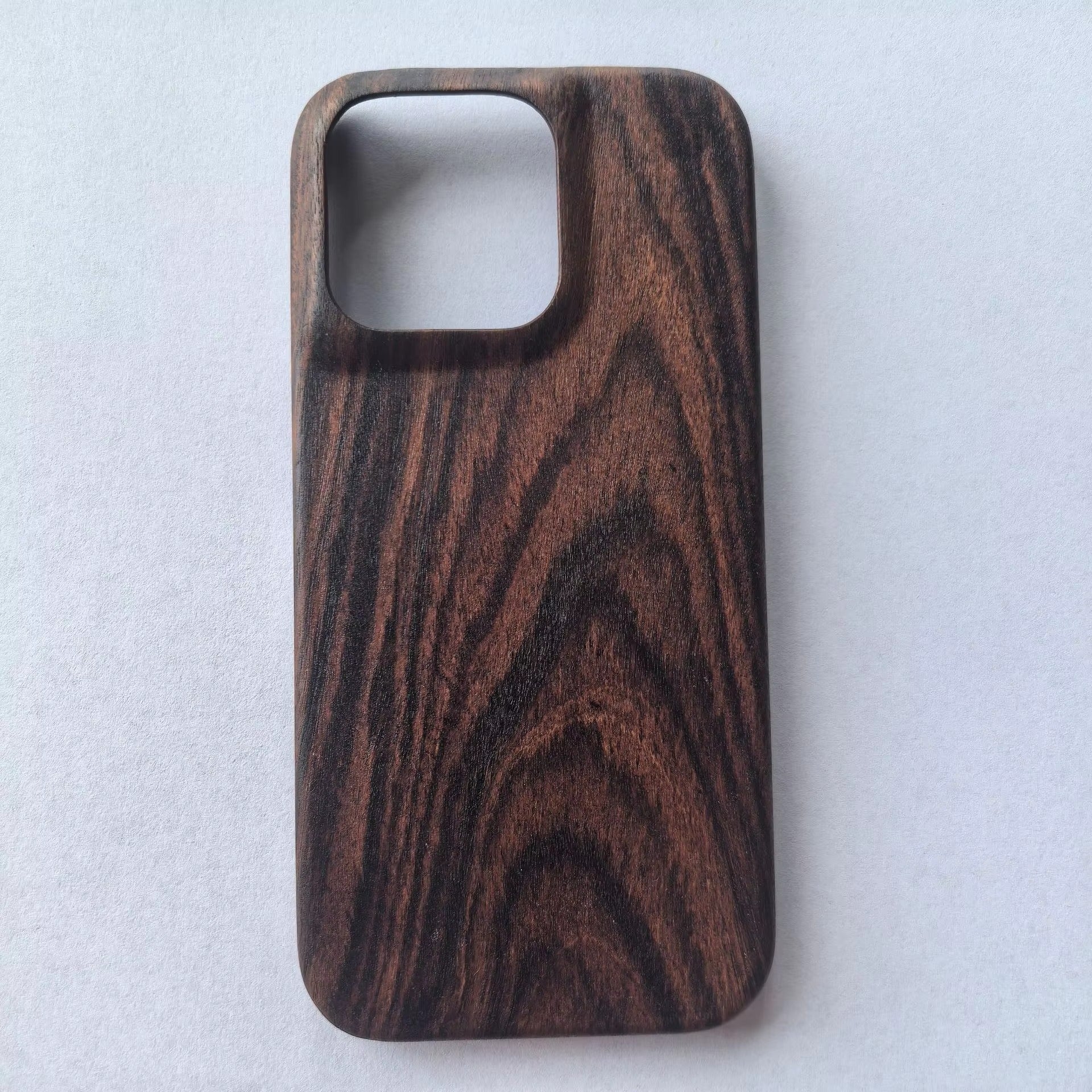 Luxury iPhone Case — Premium Walnut, Cherry, Rosewood or Bamboo Wooden Back Cover with Dustproof Half-Wrapped Protection and Natural Craftsmanship