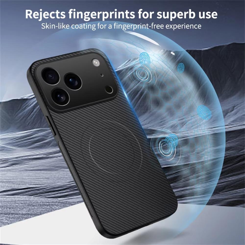 Luxury iPhone Case — Ultra-Thin Carbon Fiber, Magnetic, Shockproof, Military-Grade Protective Cover Fiber, Magnetic, Shockproof, Military-Grade Protective Cover