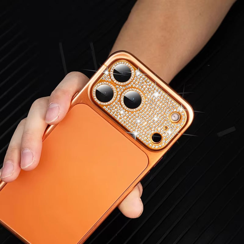 Luxury iPhone Diamond Camera Lens Protector, Metal Glass Lens Cover with Full Coverage, Scratch Resistance & Decorative Protection