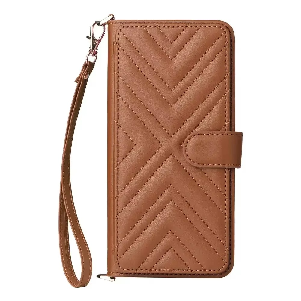 Luxury iPhone Case — Leather Flip Wallet Cover with Card Holder, Shockproof Protective Design and Stylish Full-Body Functionality