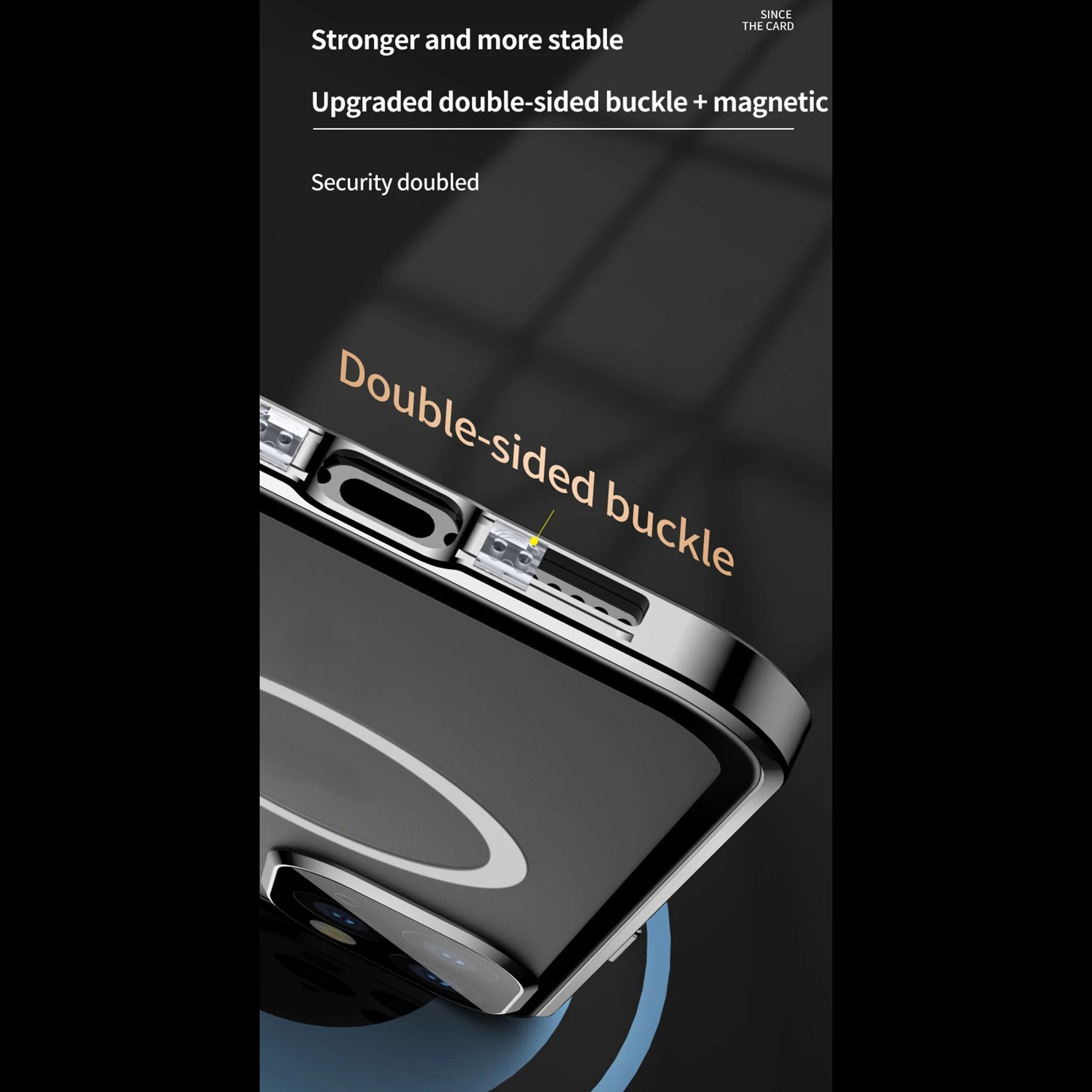 Luxury iPhone Case — MagSafe Double-Sided Glass Cover with 360° HD Transparent Full-Body Protection, Magnetic Metal Alloy Frame and Shockproof Anti-Fingerprint Design