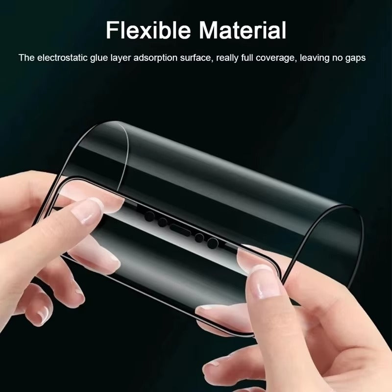 Luxury iPhone Matte Ceramic Privacy Screen Protector – Anti-Spy Protective Film with Anti-Fingerprint Surface, Scratch Resistance & Shatter-Reducing Display Coverage