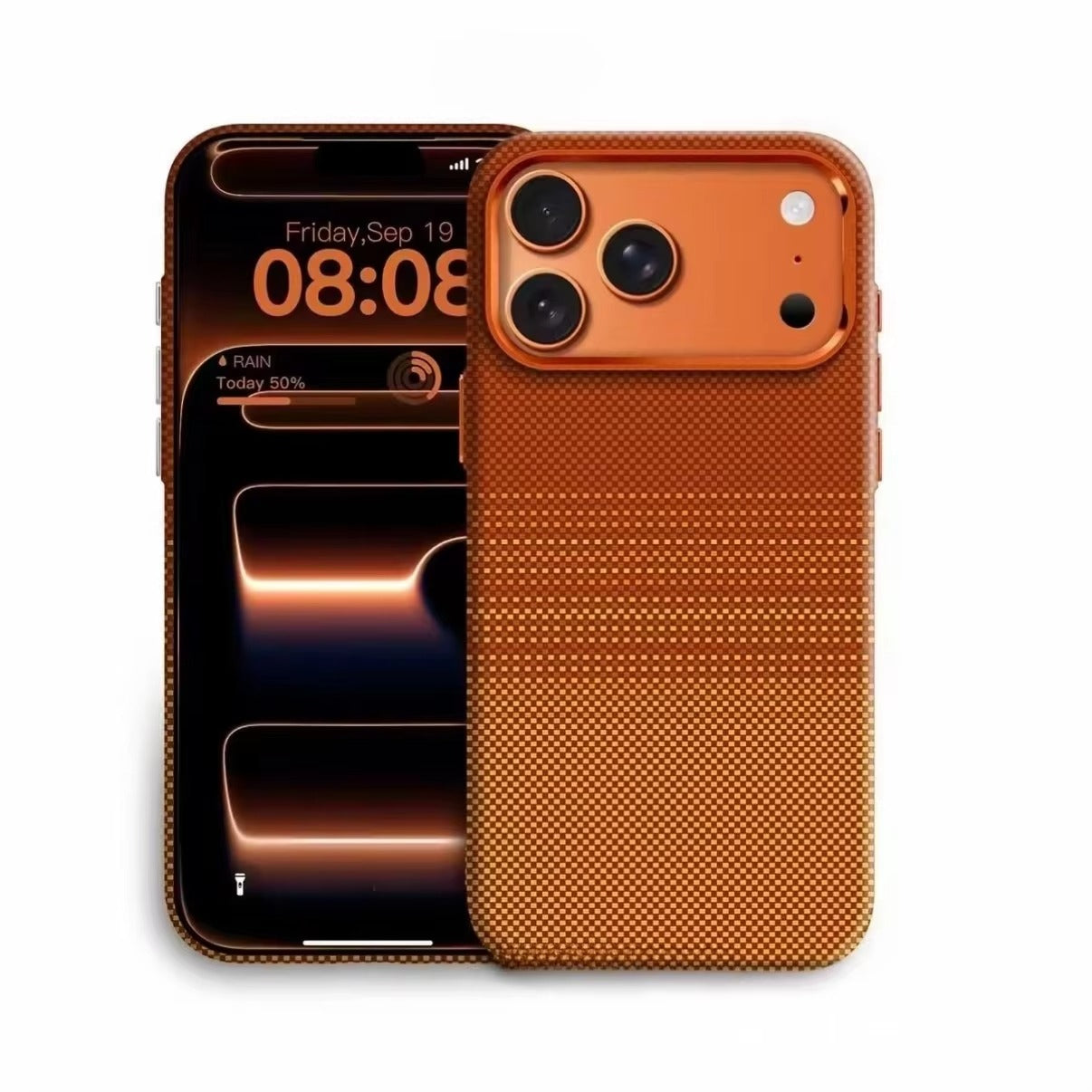 Minimalist iPhone Case — High-End Kevlar Carbon-Fiber Magnetic Cover with Slim Shockproof Design and MagSafe Wireless-Charging Compatibility