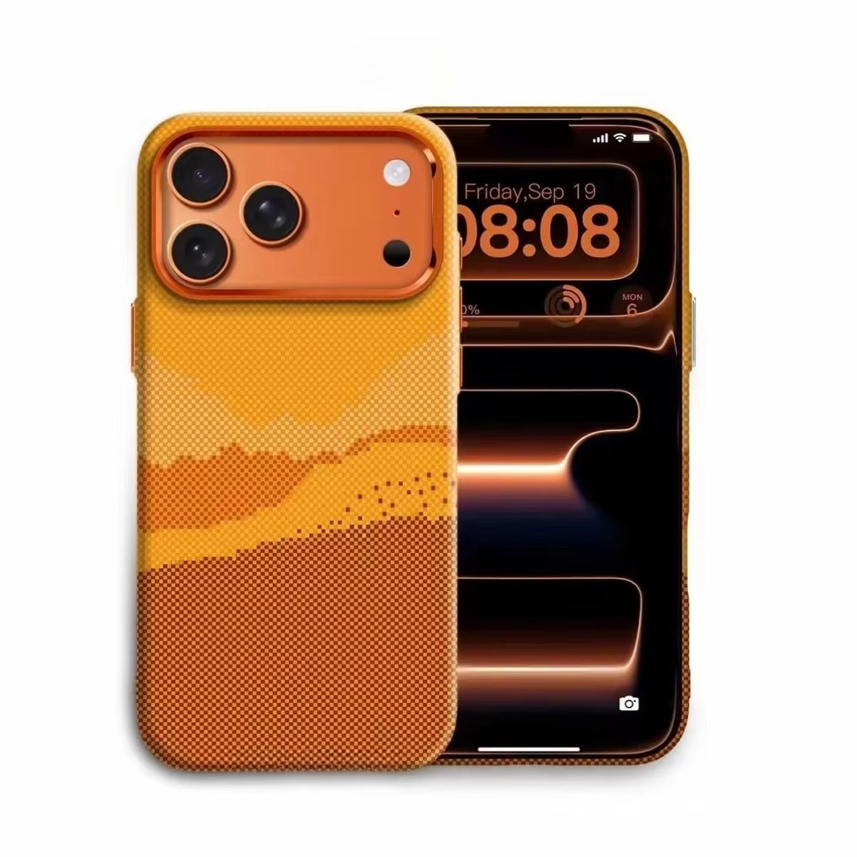 Minimalist iPhone Case — High-End Kevlar Carbon-Fiber Magnetic Cover with Slim Shockproof Design and MagSafe Wireless-Charging Compatibility
