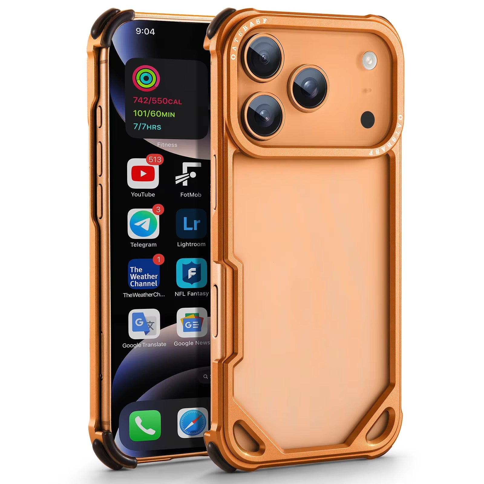 Minimalist iPhone Case — Ultra-Thin Aluminum Alloy Cover with Shockproof Protection and Wireless-Charging Support