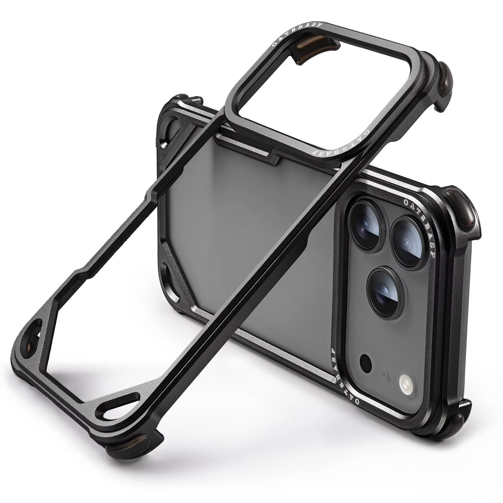 Minimalist iPhone Case — Ultra-Thin Aluminum Alloy Cover with Shockproof Protection and Wireless-Charging Support