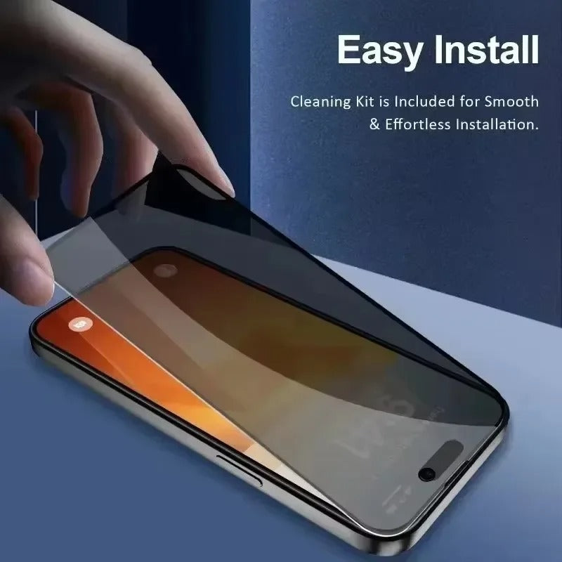 Minimalist iPhone Privacy Screen Protector – Anti-Spy Tempered Glass with Discreet Viewing Protection, Clear Display Clarity & Scratch-Resistant Front Film