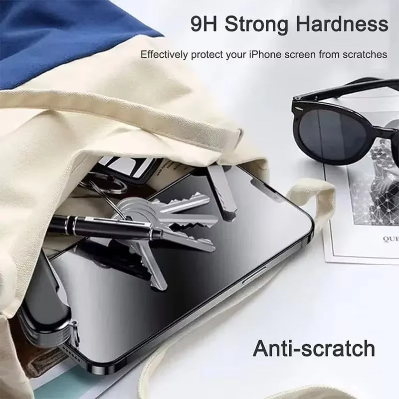 Minimalist iPhone Privacy Screen Protector – Anti-Spy Tempered Glass with Discreet Viewing Protection, Clear Display Clarity & Scratch-Resistant Front Film