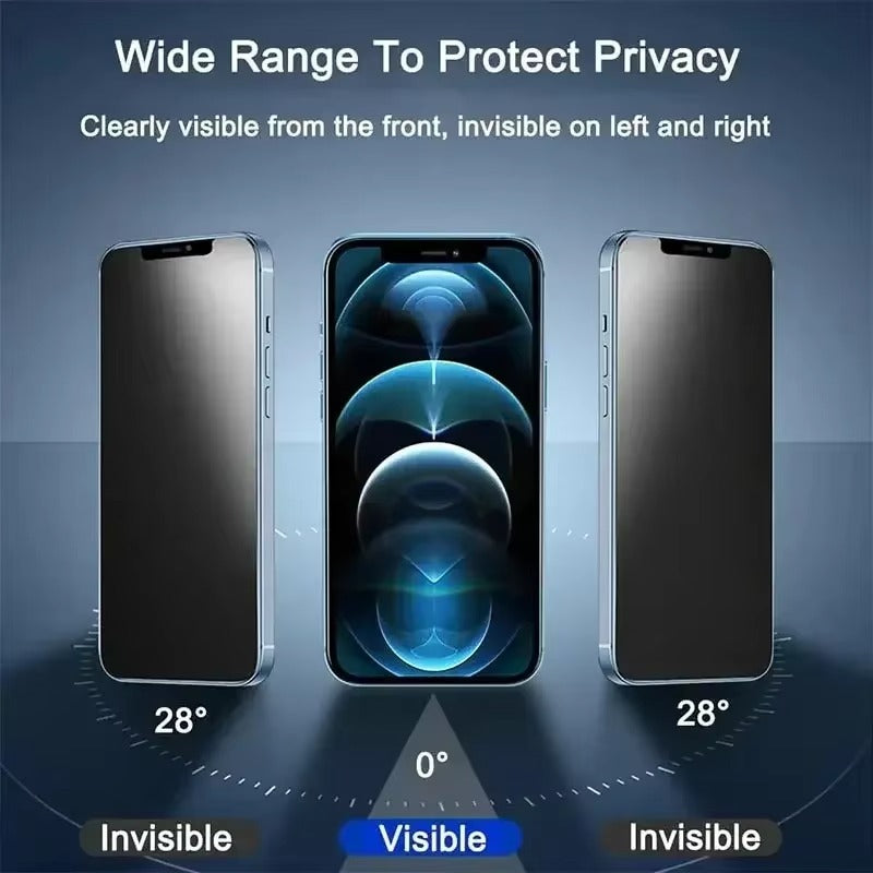 Minimalist iPhone Privacy Screen Protector – Anti-Spy Tempered Glass with Discreet Viewing Protection, Clear Display Clarity & Scratch-Resistant Front Film