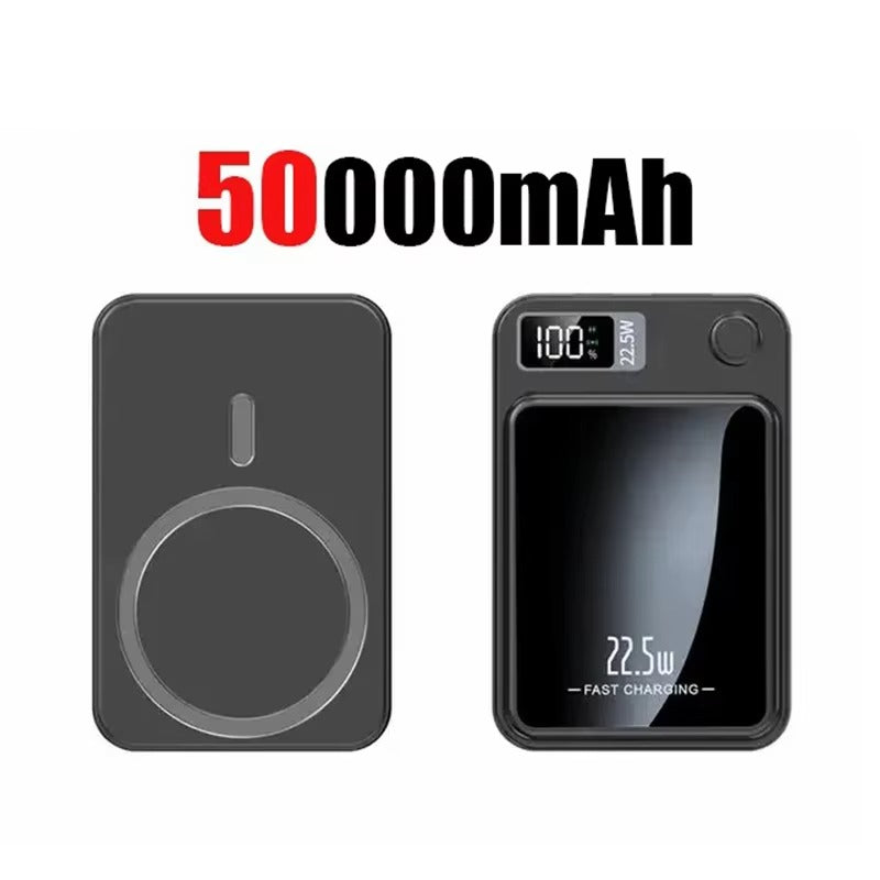 Premium 200000mAh Power Bank Magnetic Wireless Fast Charging 22.5W, Large Capacity Portable External Battery for iPhone Samsung Xiaomi