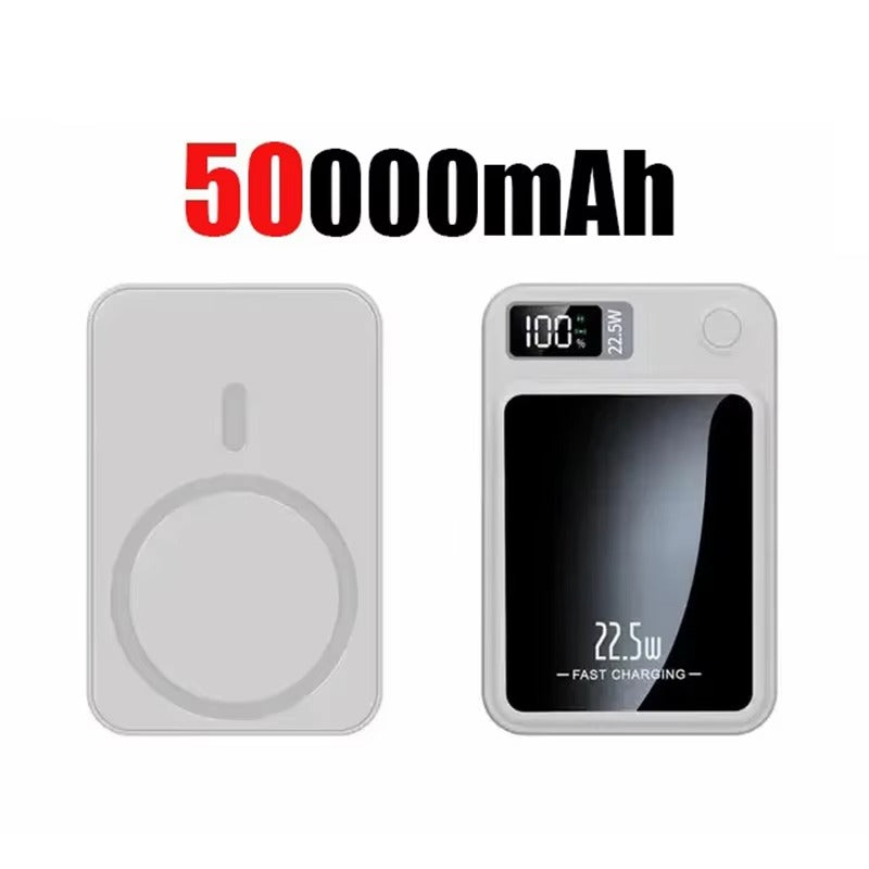 Premium 200000mAh Power Bank Magnetic Wireless Fast Charging 22.5W, Large Capacity Portable External Battery for iPhone Samsung Xiaomi