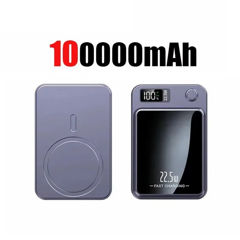 Premium 200000mAh Power Bank Magnetic Wireless Fast Charging 22.5W, Large Capacity Portable External Battery for iPhone Samsung Xiaomi