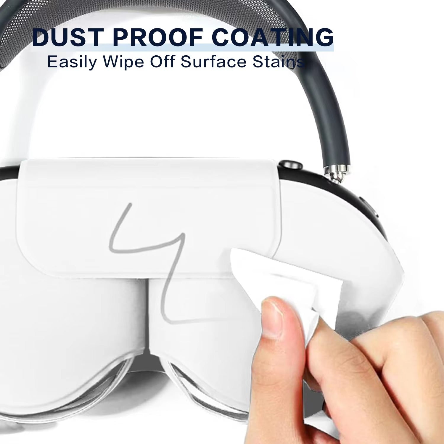 Premium AirPods Max High-Quality Leather Headphone Case, Scratch-Resistant Protective Cover with Smart Sleep Mode
