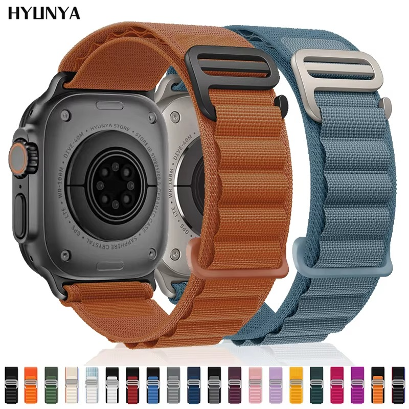 Premium Apple Watch Alpine Loop Strap, Durable Nylon Rugged Band for 49mm 45mm 44mm 42mm 41mm