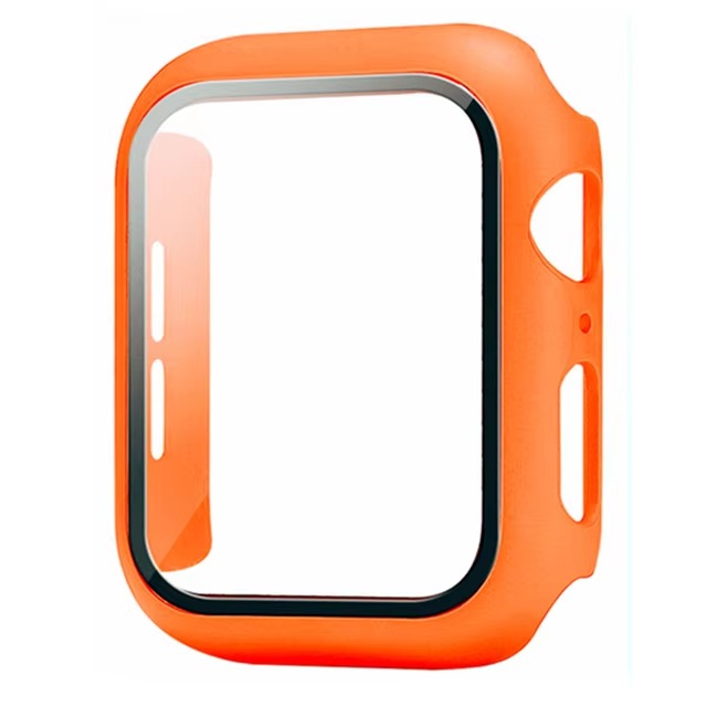 Premium Apple Watch Glass Case & Screen Protector Cover, Full Protection Housing for Series Watches 38mm–45mm