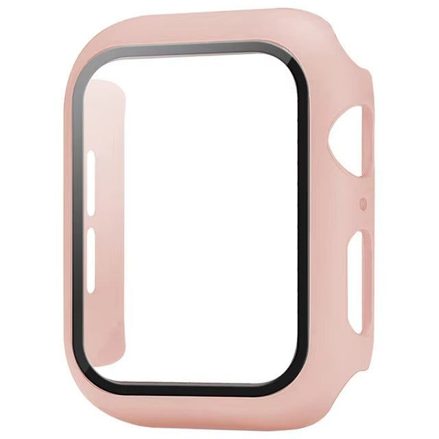 Premium Apple Watch Glass Case & Screen Protector Cover, Full Protection Housing for Series Watches 38mm–45mm