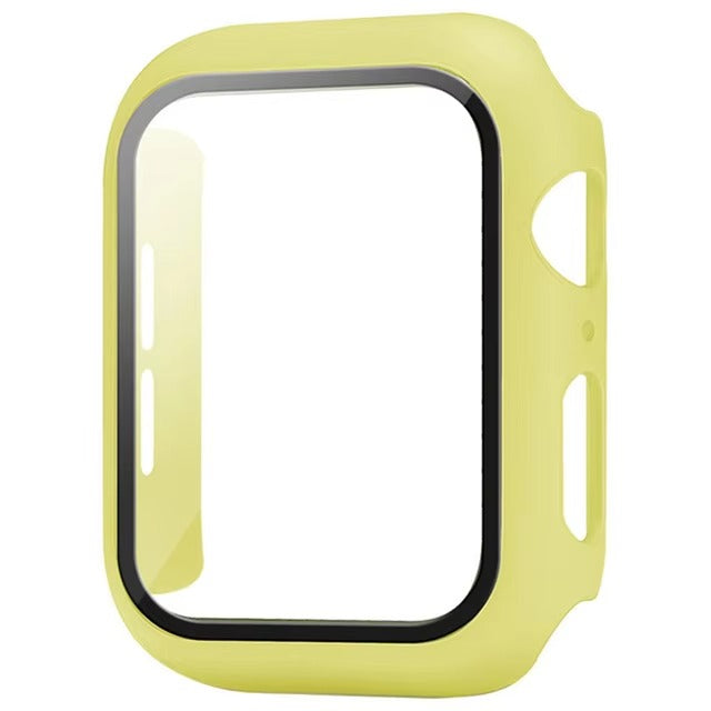 Premium Apple Watch Glass Case & Screen Protector Cover, Full Protection Housing for Series Watches 38mm–45mm