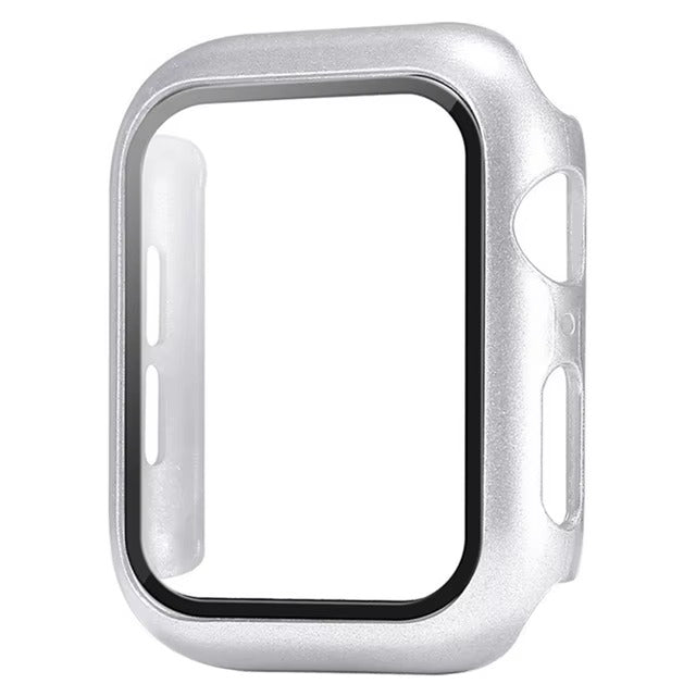 Premium Apple Watch Glass Case & Screen Protector Cover, Full Protection Housing for Series Watches 38mm–45mm