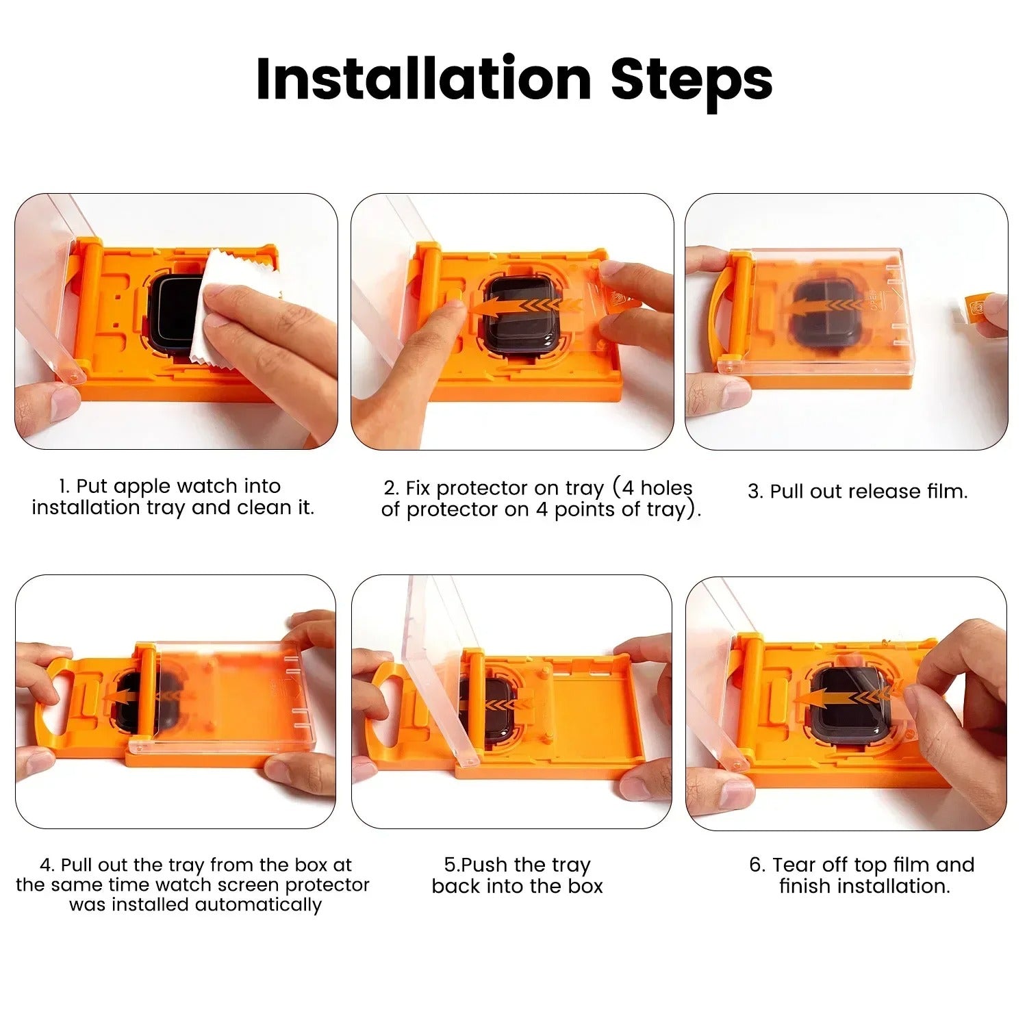 Premium Apple Watch Hydrogel Screen Protector, High-Definition Flexible Film with Scratch Protection for Ultra & Series Watches