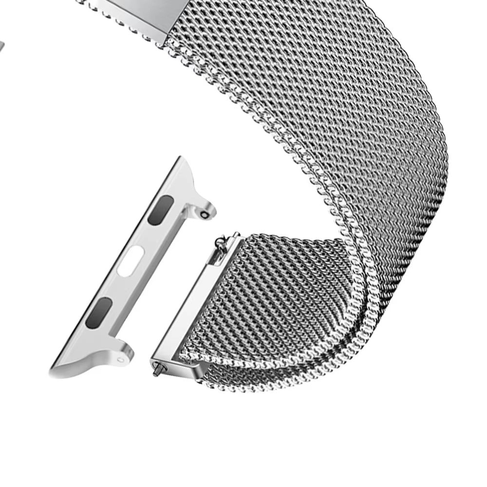 Premium Apple Watch Milanese Loop Band, Stainless Steel Mesh Strap for Ultra & Series Models 38mm–49mm