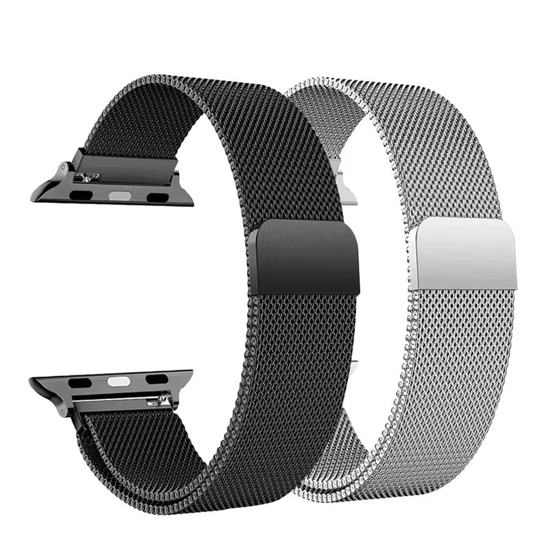 Premium Apple Watch Milanese Loop Band, Stainless Steel Mesh Strap for Ultra & Series Models 38mm–49mm